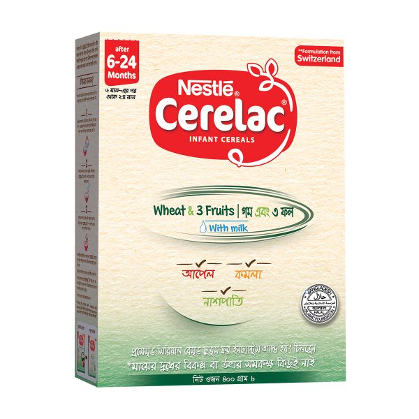 CERELAC 6-24 WHEAT & 3 FRUITS 400G